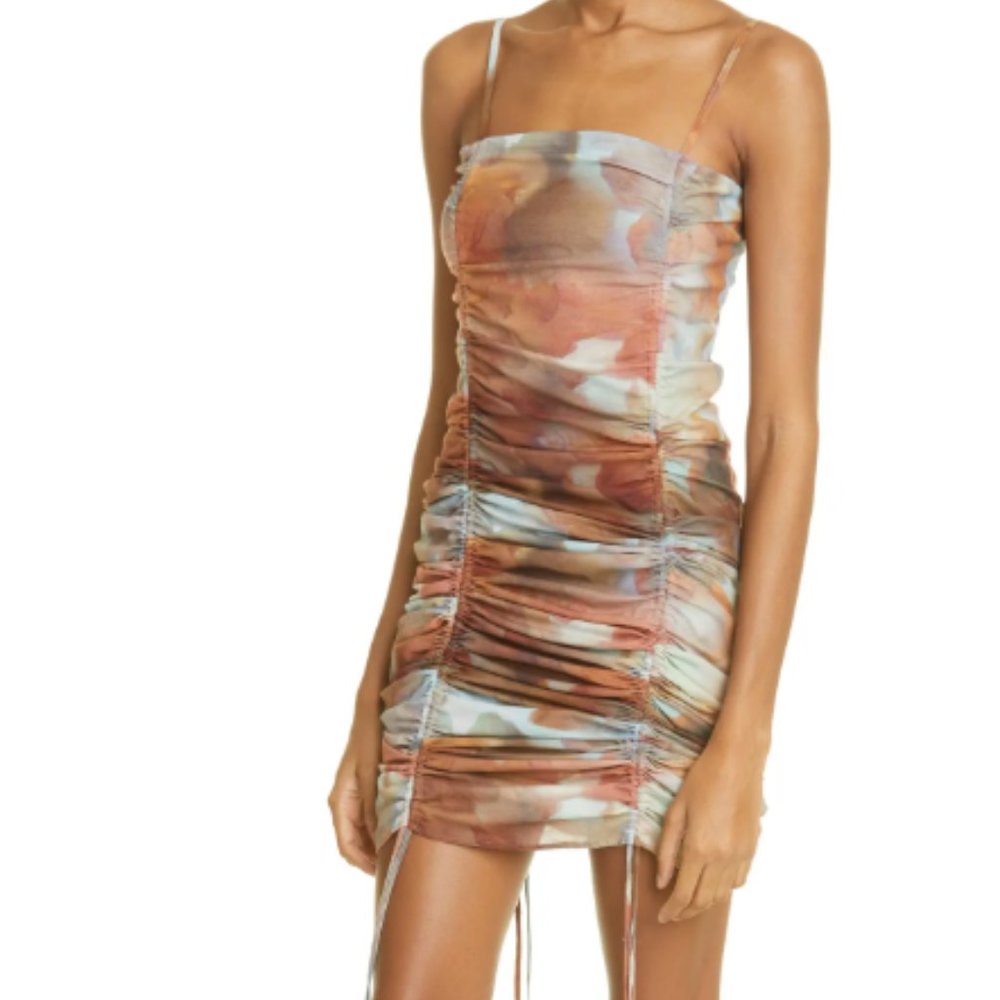 Paloma Wool Ruched Stretch Cotton & Silk Convertible Slipdress